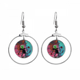 thumbnail image 1 of Mareado y caída primera Art Los pendientes cuelgan del aro de la joyería del círculo de la gota Unbranded M, 1 of 3