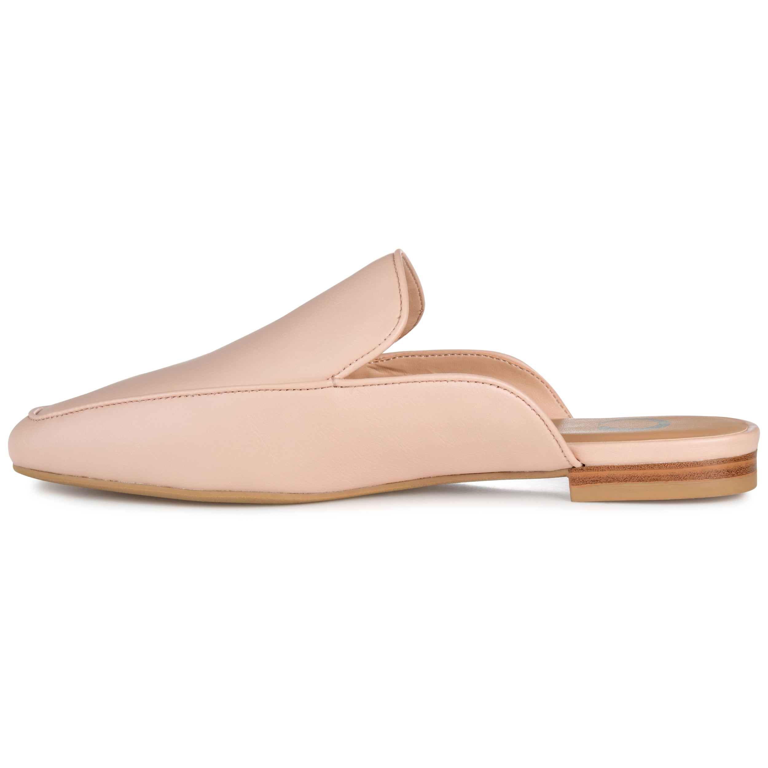 Journee Womens Akza Slip On Square Toe Mules Flats, Widths Available