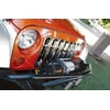 Rampage by RealTruck Grille for Jeep Wrangler JK | Chrome, Steel | 87511 | Compatible with 2007 - 2018 Jeep Wrangler JK