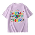 thumbnail image 5 of shoper Autism Awareness Shirt for Kids Autism Support Tee Causal Short Sleeve Tops Back To School Shirt Boys and Girls Purple 110, 5 of 8