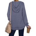 thumbnail image 4 of ADREAMLY Women's Hoodie Long Sleeve Pullover Hooded Sweatshirt with Pocket, 4 of 8