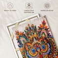 thumbnail image 6 of Elephant Stock Kaleidoscope Cats Iv Wall Art - Vertical Canvas Wall Art - Living Room Wall Decor - Abstract Canvas - Orange And Yellow Decor By Louis Wain - 30" x 45", 6 of 8