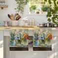 thumbnail image 4 of Farmhouse Flowers Kitchen Towels Set of 2, Country Spring Botanical Florals Painting Absorbent Dish Towels for Kitchen, Microfiber Hand Towel, Quick Drying Tea Towel for Cleaning Dishcloths, 4 of 7