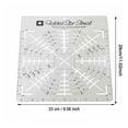 thumbnail image 2 of Sewing Ruler, Folded Star Guide Template, Multipurpose Bowl Pattern Sewing Template, DIY Craft Stencil Cut Tool Household, 2 of 2