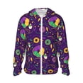 thumbnail image 2 of Lsque Mardi Gras and Donuts UPF 50+ Lightweight Sun Protection Men's Women's Long Sleeve Shirt, Hoodie Performance -Large, 2 of 9