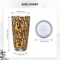 thumbnail image 4 of Rateoe Zebra Printed Car Guy Gifts for Men Women Tumbler - 20oz/590ml Double Wall Vacuum Insulated Stainless Steel Travel Tumbler Cups with Lid & Straw-Without Straw, 4 of 8
