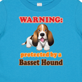 thumbnail image 4 of Inktastic Protected by a Basset Hound Funny Dog Boys or Girls Baby T-Shirt, 4 of 5