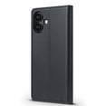 thumbnail image 3 of Allytechgroup Flip Wallet Case for iPhone 16, with Credit Card Slots, Magnetic Clasp, Slim Thin RFID Blocking Premium PU Leather Shockproof Kickstand Cover Case for Women Men, Black, 3 of 7