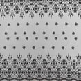 thumbnail image 2 of Zelouf Double Border W/glitter Mixed On Net  , Sewing, DIY, Crafts Fabric by the Yard, Blk/blk/silver, 7 Yard, 2 of 2