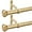 Warm Gold, variant on 2 Pack Telescoping Curtain Rods,1Inch Diameter Drapery Rods 48-84Inch Length Adjustable Rod with Brackets Window Treatment-Warm Gold