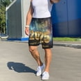 thumbnail image 4 of Salouo 2025 New Year 5 Pattern Men's Sleep Pajama Shorts,Pajama Bottoms Elastic Waistband Sleep Pajama Short PJ Shorts for Men -XX-Large, 4 of 6