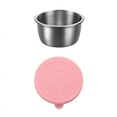 thumbnail image 2 of FeiraDeVaidade Salad Dressing Container Stainless Steel Dipping Sauce Cups Reusable Condiment Containers With Lids Leak, 2 of 7