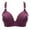 Purple, variant on Fsqjgq Plus Size Bras for Women Middle Aged Elderly Comfort Underwear Large Bust Support No Underwire Push Up Bras Wireless Bralettes Underwear Purple Size 48