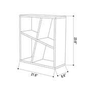 Ada Home Decor Furniture White 2 Tier Sada Modern Side Table