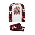 thumbnail image 3 of Odeerbi Christmas Pajamas for Family Holiday Long Sleeve Family Christmas Pajamas Matching Sets Mom Printed Parent Child Loungewear Set Two-Piece Sleepwear Xmas PJs Set Camouflage, 3 of 7