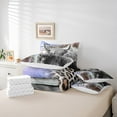 thumbnail image 6 of jejeloiu Highland Cattle Twin Bedding Sets 7-Piece,Leopard Print Bedding Comforter Set,Jungle Animal Sheet Sets For Men Women,Luxury Bedroom Decor Reversible, 6 of 8