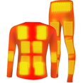 thumbnail image 1 of Men"s Heated Underwear Winter Usb Electric Heating Suit Ski Tops Pants, 1 of 4