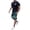 D174/Navy, variant on Afdoent Men's 2 Pieces Outfits Men Hawaiian Crew Neck Short Sleeve T Shirt And Printed Shorts Two Piece Set Summer Vacation Outfits For Men