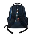 thumbnail image 2 of SCRAWLGOD Stone Soccer Print Blue Black School Backpack for Boys Girls Backpack for Kids Teens Elementary Middle School 17 inch Large Knapsack with Padded Strap, 2 of 7