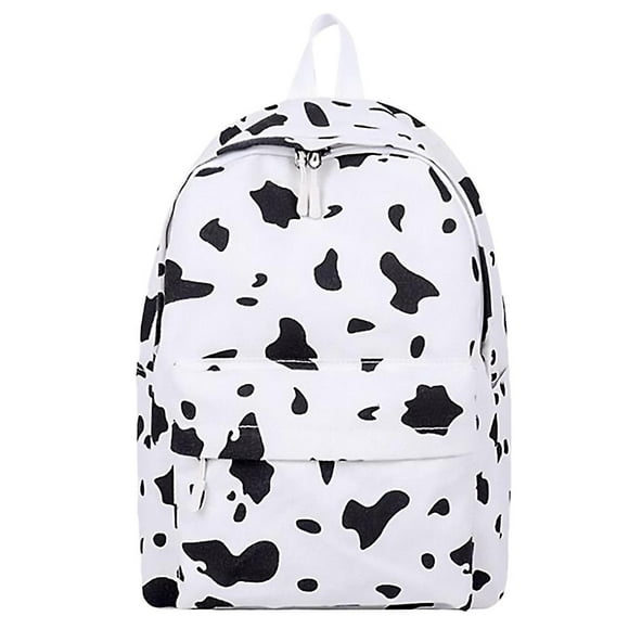 Tatum88 1pc Storage Backpack Adorable Cow Prints Shopping Backpack Canvas Schoolbag1pc Storage Backpack Adorable Cow Prints Shopping Backpack Canvas Schoolbag