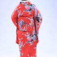 thumbnail image 3 of Qarigey Kimono largo de satén japonés para mujer y niña, Yukata, foto, disfraz de Cosplay Disfraces de disfraces rojo Qarigey FS9822-01, 3 of 6