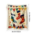 thumbnail image 3 of RBCKVXZ Christmas Print Blanket Comfortable And Soft Flannel Blanket Merry Christmas Blanket Suitable For Bedroom Sofa Christmas Decoration 39x51 Inch, 3 of 7