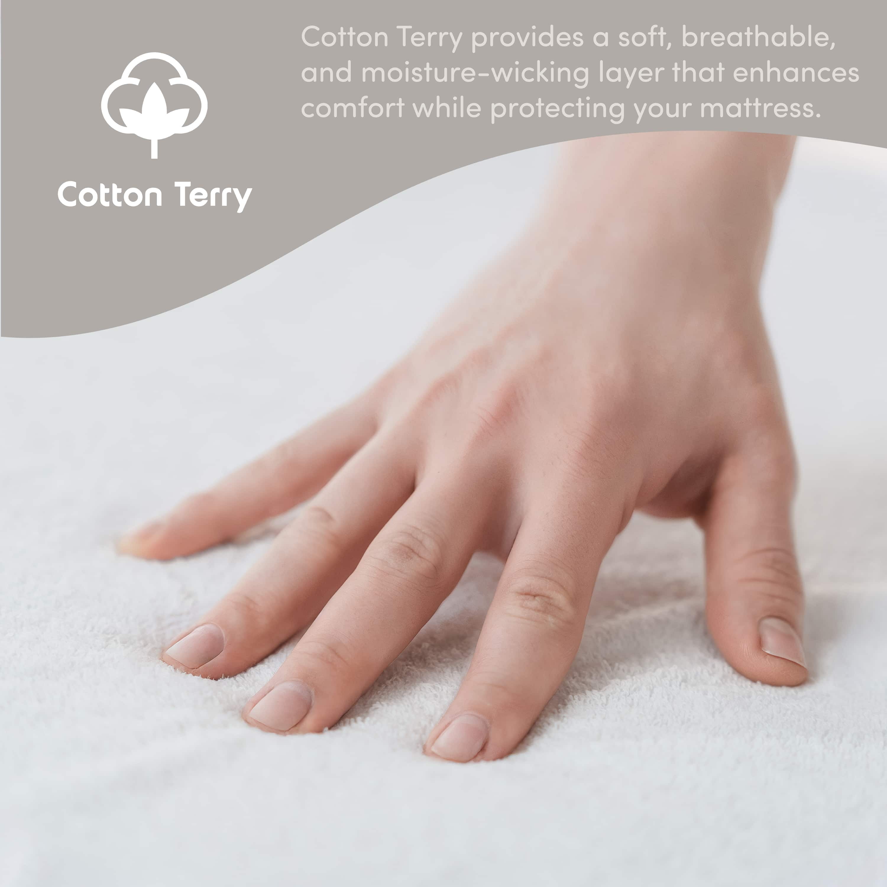 Lammaloe Twin Waterproof Mattress Protector, Premium Mattress Pad, Zippered Mattress Cover Fits Mattresses Up to 21 inches