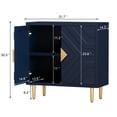 thumbnail image 4 of HLR Modern Accent Storage Cabinet with 2 Doors, Kitchen Buffet Sideboard for Dining Room, Blue, 4 of 8