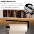thumbnail image 3 of JKLOP Paper Towel Holder Under Cabinet Wall Mount Stainless SteelTissue Paper Roll Holder Hanger Adhesive Or Drilling Paper Towel RackDurable for Home & Kitchen, 3 of 8