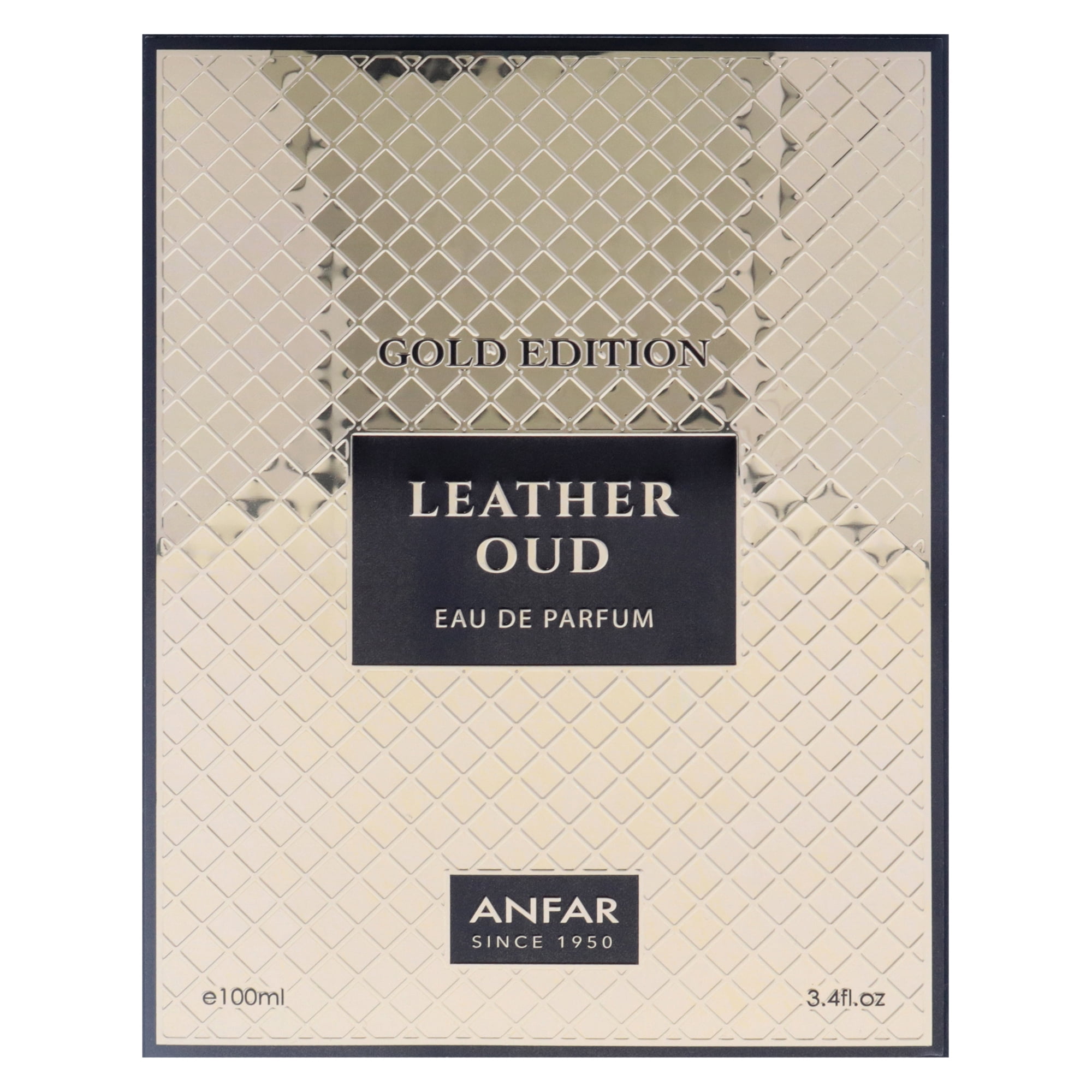 Gold Edition - Leather Oud by Anfar, Cologne for Men, 3.4 oz