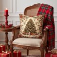 thumbnail image 4 of 2D Christmas Throw Pillow Cover, Xmas Pillow Case, Sofa Bedroom Home Holiday Decor, 17.71 in, 4 of 6