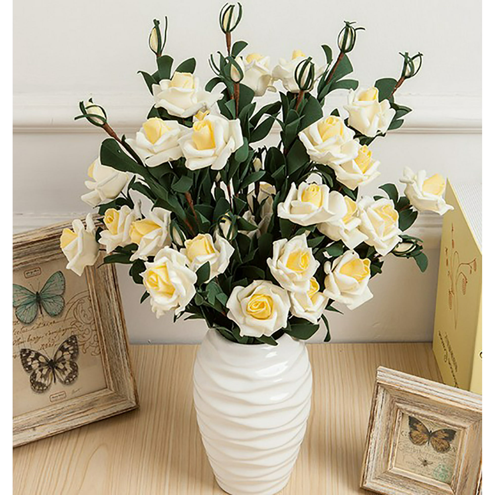 Coofit 3 Bouquets De Fleurs Artificielles Faux Fleur Romantique Faux Fleur  Pour La Décoration Intérieure | Walmart Canada
