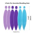 thumbnail image 4 of Jumbo Braid Hair 26inch Synthetic Fiber Hair Extensions Crochet Braiding Gradient Color Braids Hair Styling Tools, 4 of 7