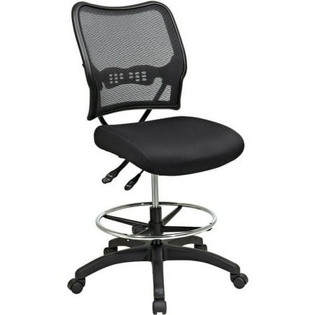 UPC: 0090234174851 | SPACE Seating Deluxe Ergonomic AirGrid® Back Drafting Chair with Mesh Seat