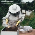 thumbnail image 2 of Stainless Steel Double-layer Honey Sieve Filtration Bee Honey Filter Strainer Machine Tool Extractor Beekeeping Tools, 2 of 7