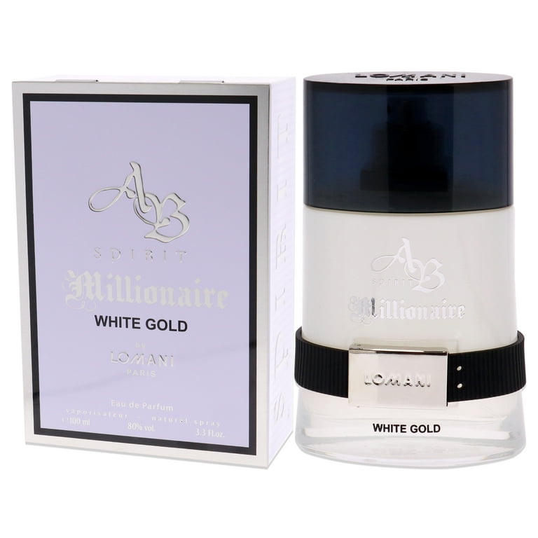 Ab Spirit Millionaire White Gold Eau De Parfum Spray By Lomani - 3.3 oz Ab Spirit Millionaire White Gold Eau De Parfum Spray By Lomani - 3.3 oz