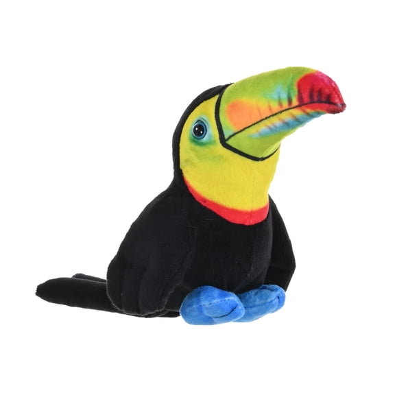 Wild Republic Rainforest Toco Toucan, Stuffed Animal, 4.5 Inches, Plush Toy, Fill is Spun Recycled Water Bottles, Eco friendly