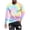 Multicolor02, variant on Yyeselk Men's Long Sleeve Shirts Relaxed Fit Tie Dyed Printed Round Neck Lightweight Pullover Tees Fitness Workout Comfortable Casual Fashion T-Shirts Orange XL