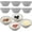 Ceramic, variant on 10 Pack 3in 2.5oz Small Clear Glass Ramekins Custard Bowls Mini Dipping Sauce Cups Pinch Bowls Condiment Ingredient Prep Salad Dishes Dishwasher Microwave Freezer Safe