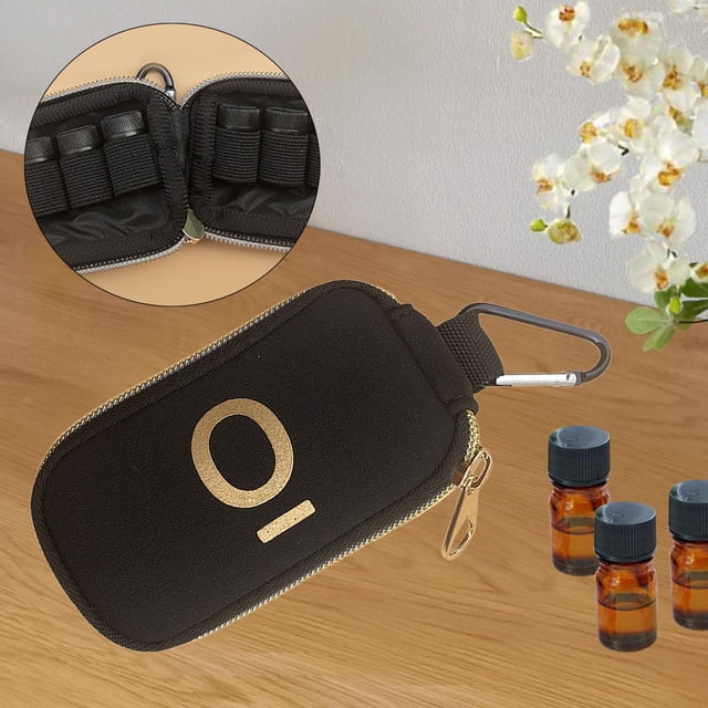 Bolsa de Almacenamiento shamjiam Aceite Esencial Portátil 1-3ml Organizador Negro