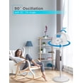 thumbnail image 2 of Black & Decker Ventilateur sur pied de 16 pouces avec télécommande, blanc, 2 of 7