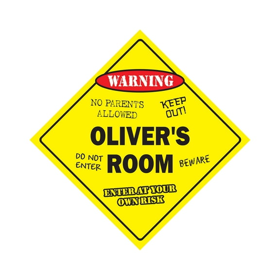 SignMission X-Olivers Room 12 x 12 in. Olivers Room Crossing Zone Xing Sign