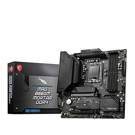 MSI MAG B660M MORTAR DDR4 Motherboard Micro-ATX [Equipped with Intel B660 Chipset] 12th Generation CPU MB5853