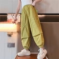 thumbnail image 5 of Girls Casual Trousers for Girls Cargo Style with Multiple Pockets Comfortable Everyday Wear for Kids, 5 of 5