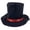 Red, variant on BELTNOV Men's Classic Retro Top Hat Steampunk Magician Wide Brim Hat with Satin Band for Stage Performance Festival Party Silver