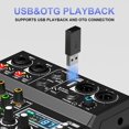 thumbnail image 4 of Yamnweo mw-4 black 4Channel Audio Mixer with 99 Sound Effects for PC,Portable Sound Mixing Console with BT USB Recording Input fo, 4 of 9