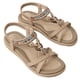 thumbnail image 1 of Sandalias planas para mujer Sandalias bohemias Cómodo tobillo elástico para vacaciones de fiesta, 1 of 8