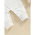 thumbnail image 6 of Bagilaanoe Newborn Baby Girl Boys Easter Jumpsuit Letter Embroidery Long Sleeve Bodysuit 3M 6M 12M 18M Infant Spring One Piece Romper, 6 of 7