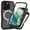 Black, variant on Transparent Magnetic Phone Case for iPhone 16 Pro Max, [Compatible with Mag-Safe] , Full Body Hybrid Rugged Anti-fall Shockproof Bumper Cover with Built-in Screen Protector,Black
