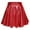 Red, variant on Miqool Metallic Mini Skirt for Women's Shiny Party Clubwear High Waist A-Line Holographic Pleated Skirts